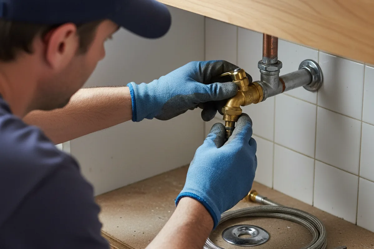 Shutoff valve and fitting work during Well Pump Repair in Sammamish